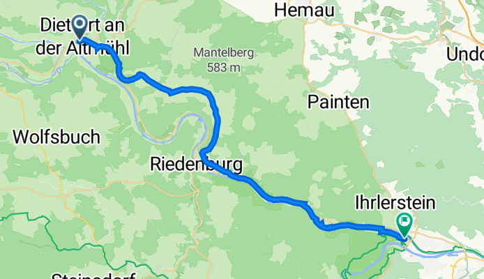 Bahnhofstraße 39, Dietfurt an der Altmühl nach Donaustraße 1–19, Kelheim