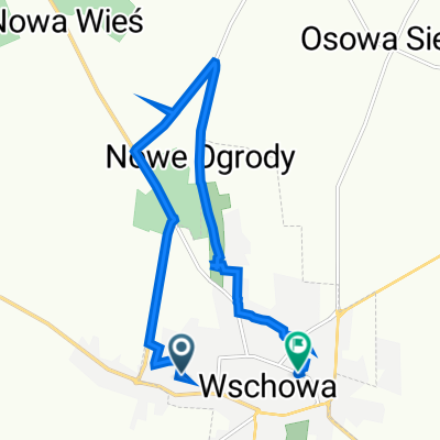 Marii Konopnickiej 45, Wschowa do Ks Andrzeja Kostki 32, Wschowa