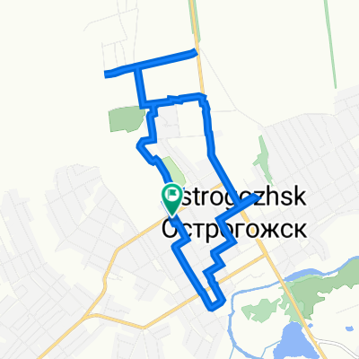 От Комсомольская улица 73, Острогожск до Комсомольская улица 73, Острогожск