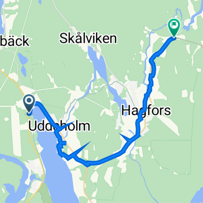 Bäckåsarna Brudbäcksdalen 1 nach Graningevägen 17