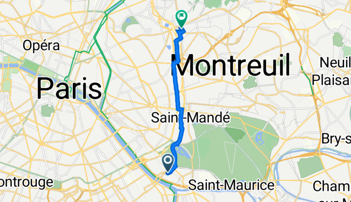 11 Rue du Président Kennedy, Charenton-le-Pont à 24 Rue des Bruyères, Les Lilas