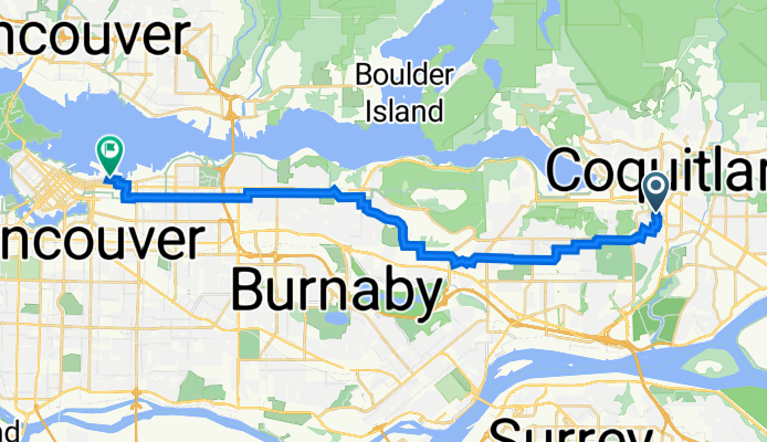 Saddle Street 1027, Coquitlam to Alexander Street 611, Vancouver