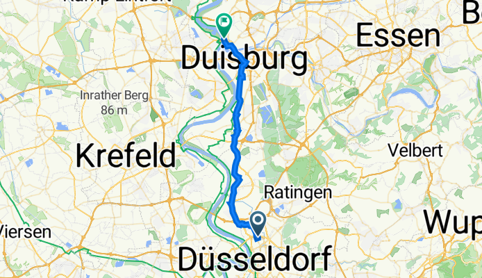 Derendorfer Allee 9, Düsseldorf à Richard-Hindorf-Platz 6, Duisbourg