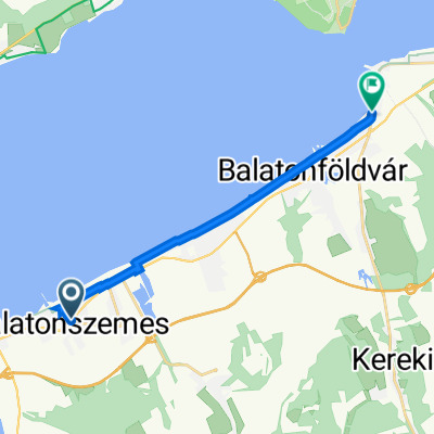 Szabadság utca 10, Balatonszemes to Aranyhíd utca 1, Szántód