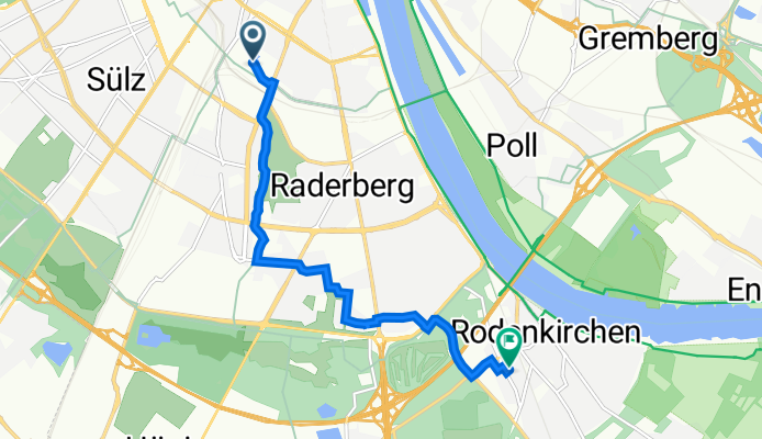 Vorgebirgswall 6–8, Köln nach Nemeterstraße 47, Köln