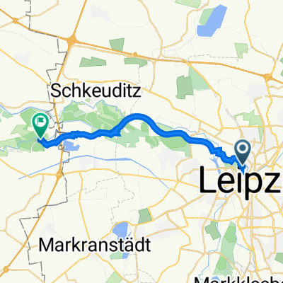 Mitte, Leipzig nach Burgauenstraße 49, Leuna