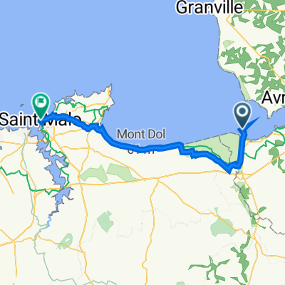 Le Mont-Saint-Michel nach 9 Place Chateaubriand, Saint-Malo