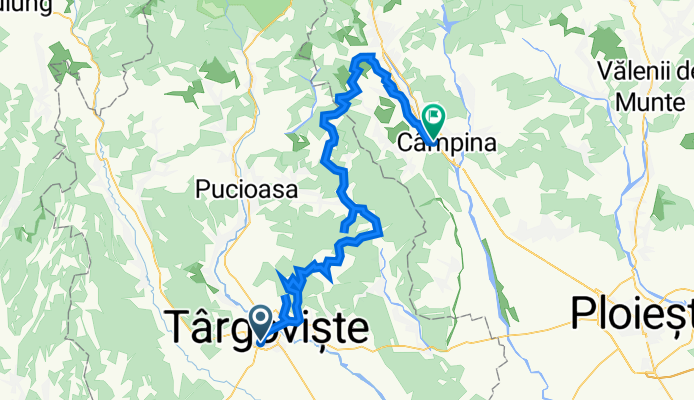 Route to DJ100E 197, Poiana Câmpina