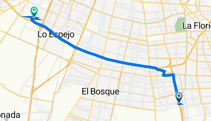 Ruta desde Poiguano 10931, La Pintana