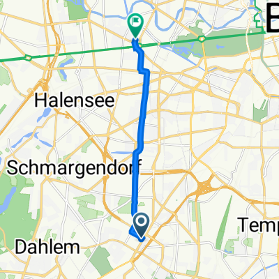 Ahornstraße 31, Berlin nach Fraunhoferstraße 33, Berlin