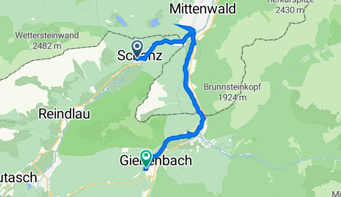 Schanz 266b, Leutasch nach Boden-Niederlög 1, Leutasch