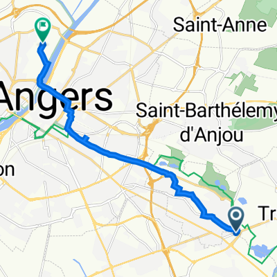 222 Rue Ferdinand Vest, Trélazé à 10 Rue des Capucins, Angers