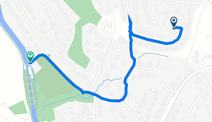 Stepaside, 6 Woodvale Crescent, Bingley to 2 Five Rise Locks, Beck Lane, Bingley