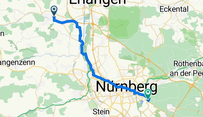 Rathgeberstraße 10, Herzogenaurach nach Valznerweiherstraße 200, Nürnberg