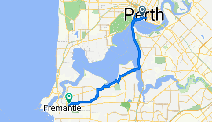 6 The Esplanade, Perth to 61 Forrest St, Fremantle