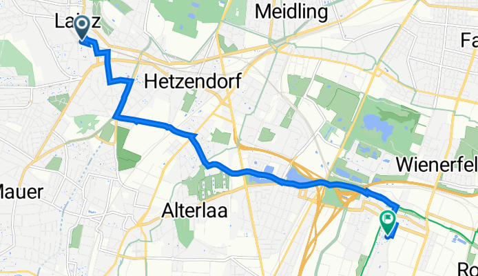 Hietzing, Wien nach Jochen-Rindt-Straße 8, Wien
