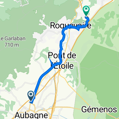 33 Avenue Roger Salengro, Aubagne to 369 Chemin de la Rouveirolle, Roquevaire