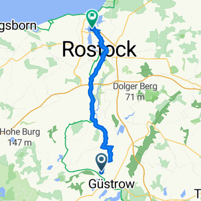 Zur Schleuse 24, Lüssow nach Zum Fährterminal 1, Rostock