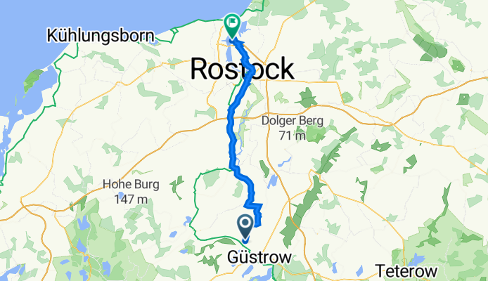 Zur Schleuse 24, Lüssow nach Zum Fährterminal 1, Rostock