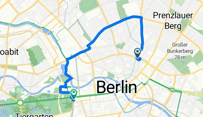 Torstraße 48, Berlin nach Ebertstraße 22, Berlin