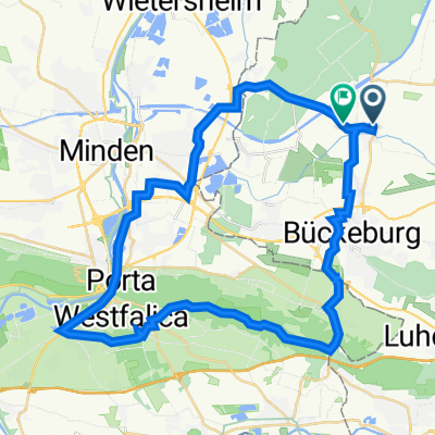 Im Kirchfelde 6, Bückeburg nach Meinser Straße 61, Bückeburg