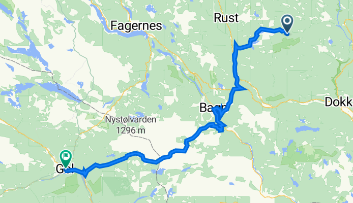 De Vestergardsvegen 844 à Torstadvegen 21