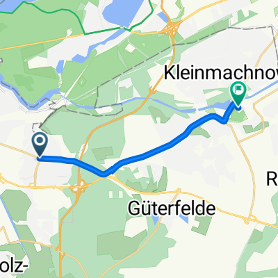 Großbeerenstraße 253A, Potsdam nach Am Weinberg 18, Kleinmachnow