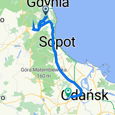 Łużycka 6E, Gdynia do Łostowicka 9, Gdańsk