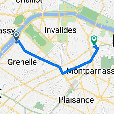 12 Quai de Grenelle, Paris à 74 Rue des Saints-Pères, Paris