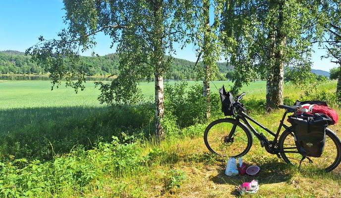 Photo 1 of the Bikemap route "Kungälv bis 15 km vor Trollhättan"