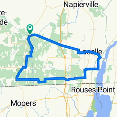 Boucle Hemmingford / Lacolle / Chemin Roxham
