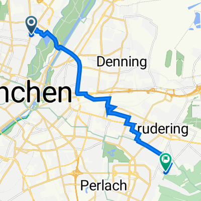 Schwabing-Freimann, Munich to Friedenspromenade 7, Munich