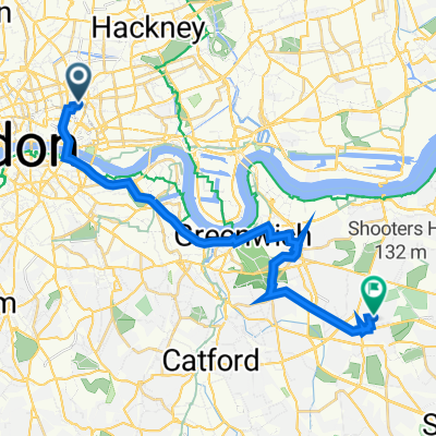 88 Worship St, London to 36 Elibank Road, London