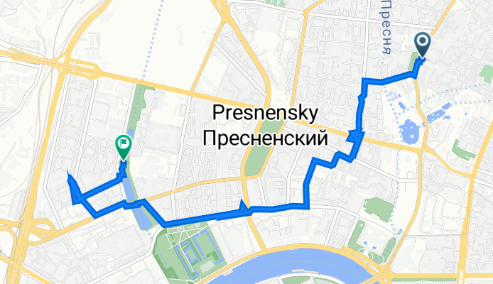 Большая Грузинская улица, 30, Москва до Район Пресненский, Москва
