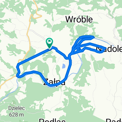 Laskowa dolna - młynne - Laskowa gorna