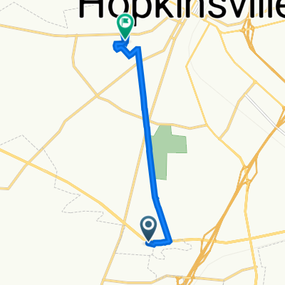Jerry Claiborne Way, Hopkinsville to 2425 Camilla Dr, Hopkinsville