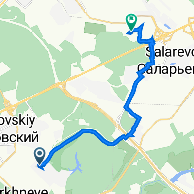 От улица микрорайон 1-й 57, Москва до без названия № 17/2Д, Москва