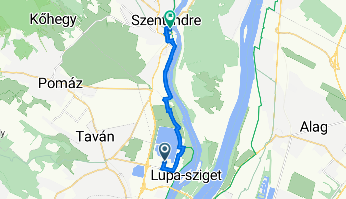 Lupaszigeti utca 224, Budakalász - Duna korzó 26, Szentendre