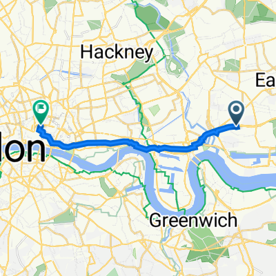 60 Hammersley Road, London to 50 Wood St, London