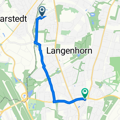 Essener Straße 88 b, Hamburg nach Tangstedter Landstraße 51, Hamburg