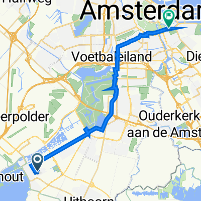 Linnaeuslaan 2A, Aalsmeer naar Korte 's-Gravesandestraat 1, Amsterdam