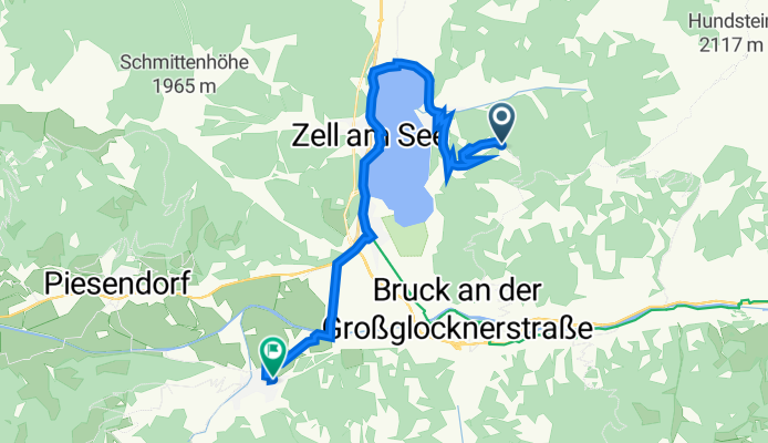 Erlberg 85, Zell am See nach Falkenstraße 1, Kaprun