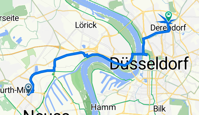 Fesserstraße 8, Neuss nach Münsterstraße 156, Düsseldorf