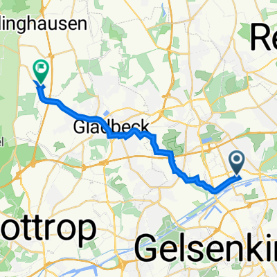 Route nach Schwarthoffstraße 2, Bottrop
