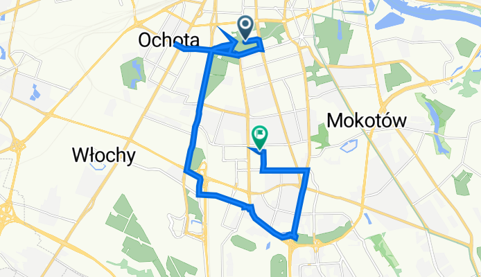 Aleja Niepodległości, Warszawa do Garażowa 24, Warszawa