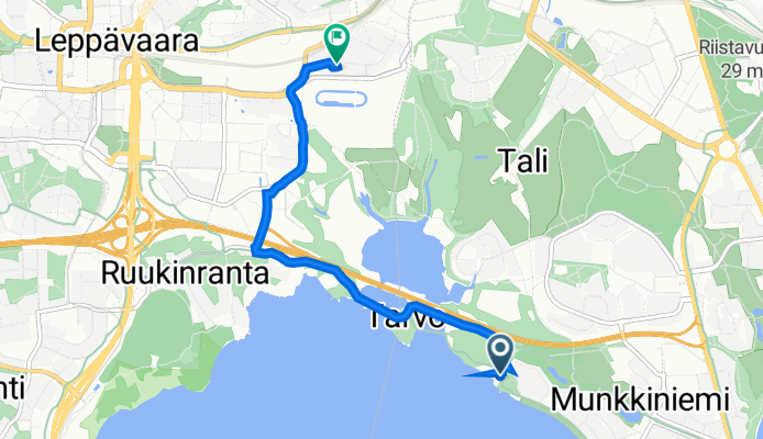 Munkkiniemen puistotie 44, Helsinki to Vermonrinne 24, Espoo