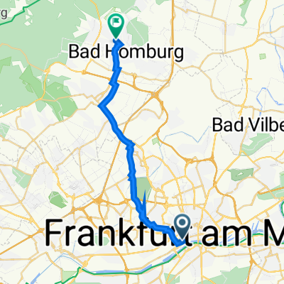 Gallusanlage 2, Frankfurt am Main nach Gluckensteinweg 36, Bad Homburg vor der Höhe