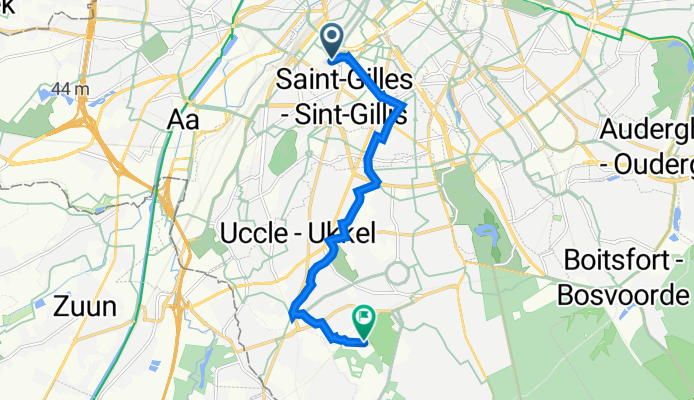 Rue Vanderschrick 47, Saint-Gilles/Sint-Gillis à Rue de Verrewinkel 292, Uccle/Ukkel