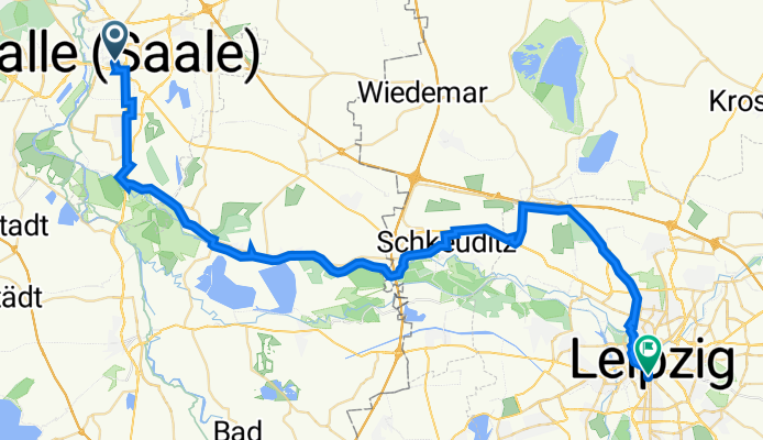 Hansering 5, Halle (Saale) nach Martin-Luther-Ring 4, Leipzig