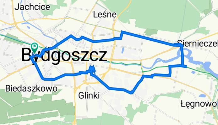Na Wzgórzu 13, Bydgoszcz do Ułańska 29, Bydgoszcz
